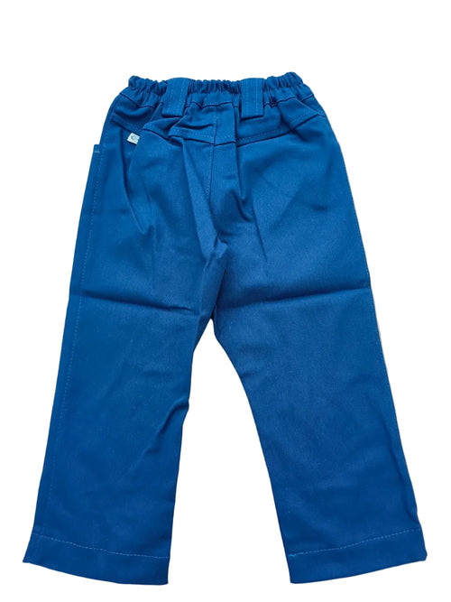 Blue baby trousers back, 12 months, 80 cm, cotton blend
