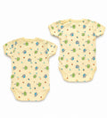 DANY baby short sleeve bodysuits on white background, 0-3 months, 100% cotton