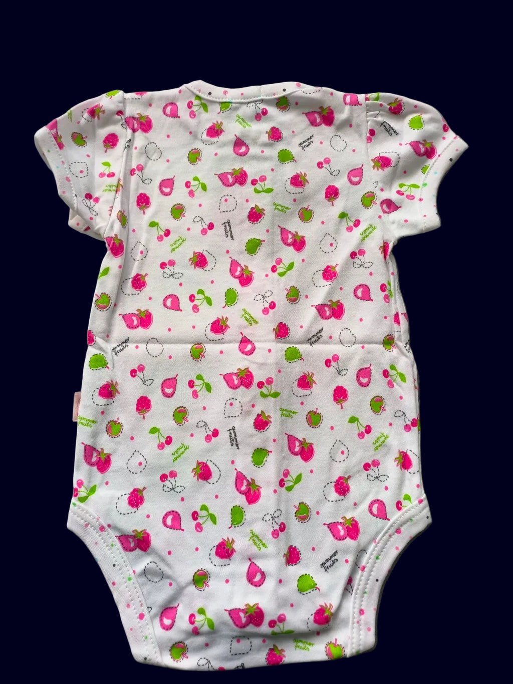DANY fruit print baby bodysuit back view