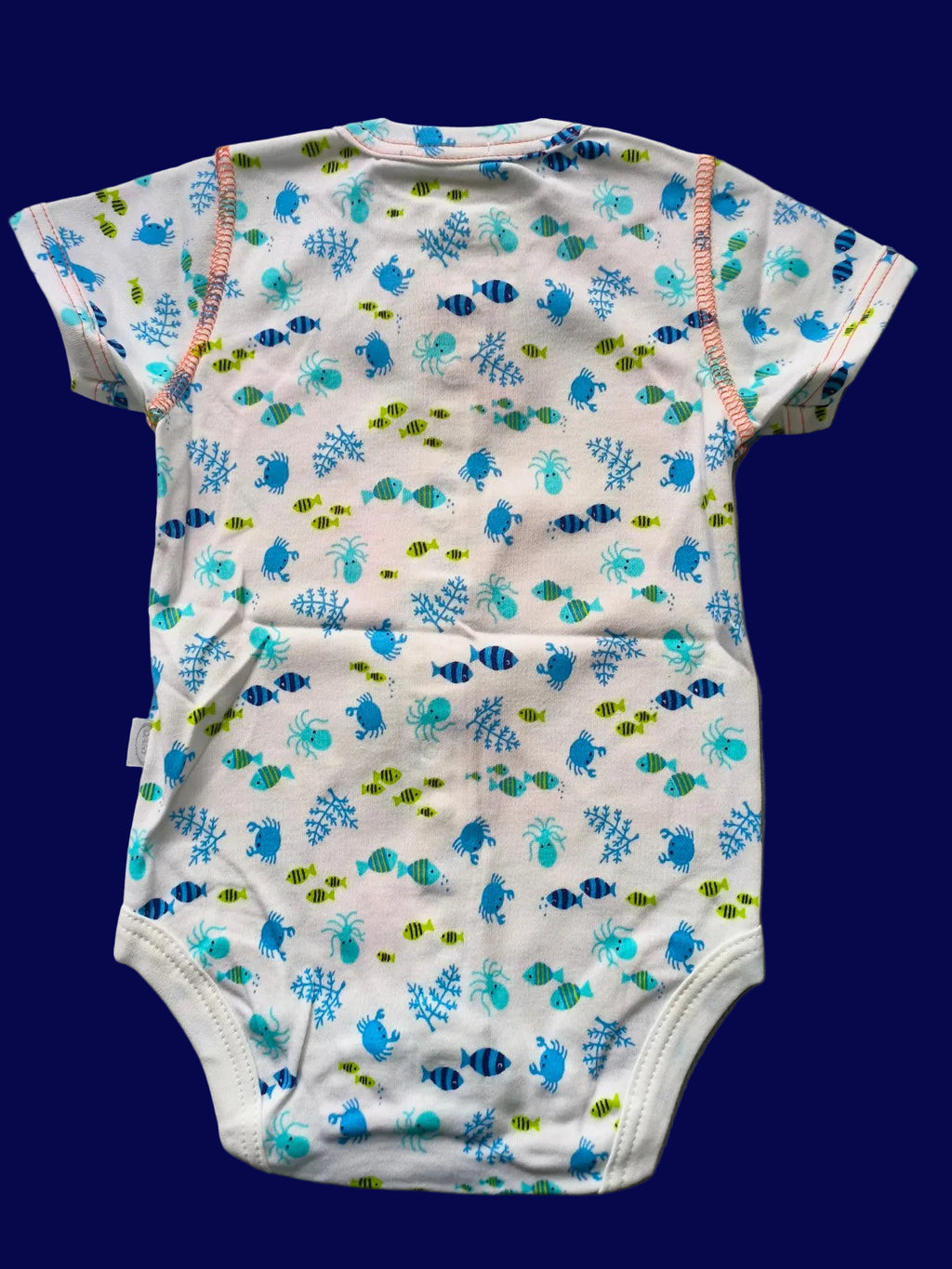 DANY ocean print baby bodysuit back view