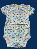 DANY ocean print baby bodysuit front view