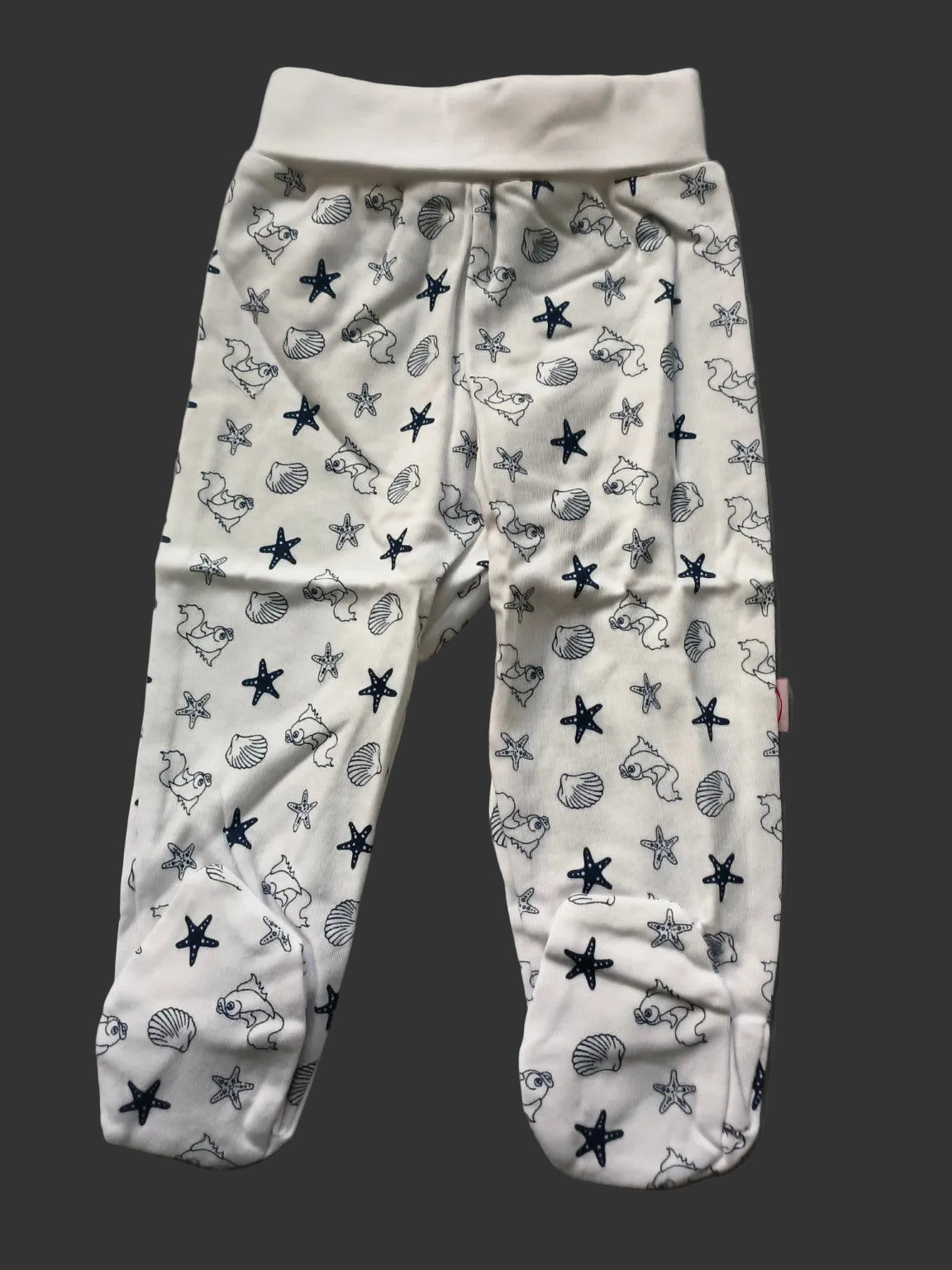 DANY baby footed pants sea print front view