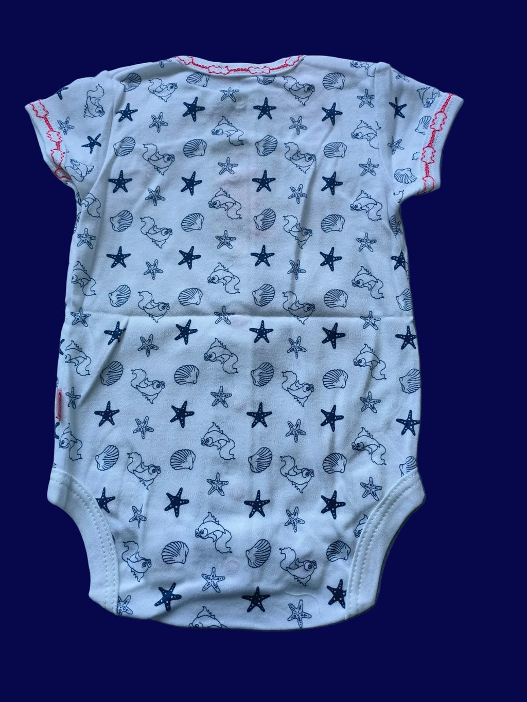DANY seaside print baby bodysuit back view