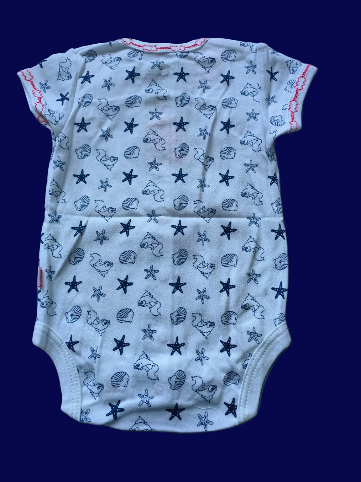 DANY seaside print baby bodysuit back view