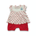 DANY red boat baby romper, 3–6 months / 62 cm, front view